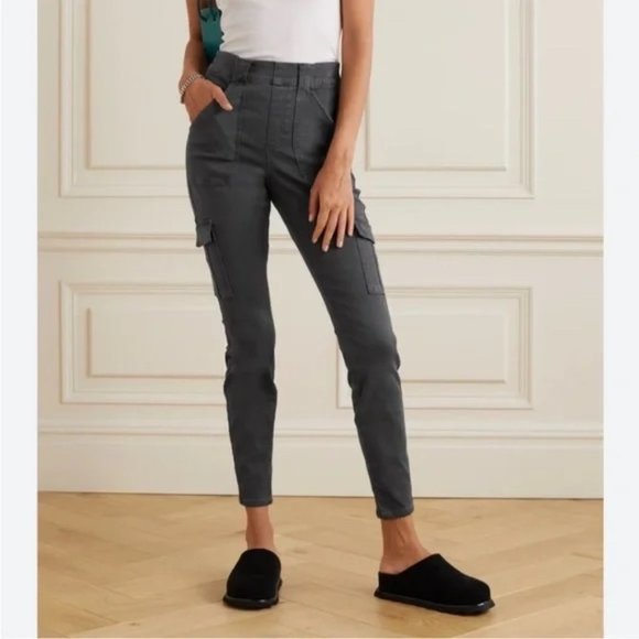 Spanx Stretch‎ Twill Black Cargo Pant Size Small NWT - Picture 1 of 6
